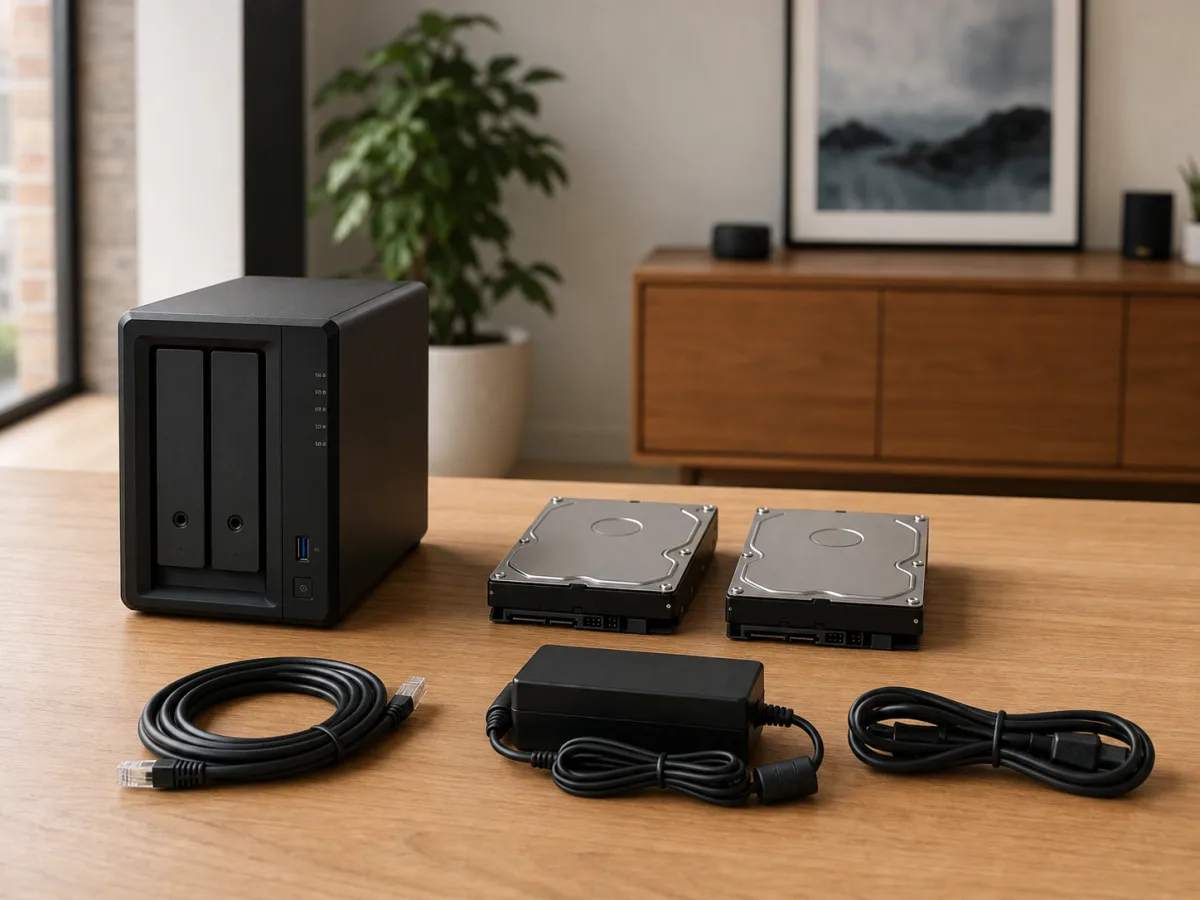 Un NAS installé dans un environnement domestique