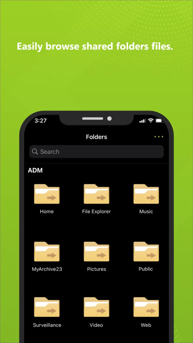 AiData — AiData : navigation officielle dans les dossiers partagés d’un NAS ASUSTOR.
