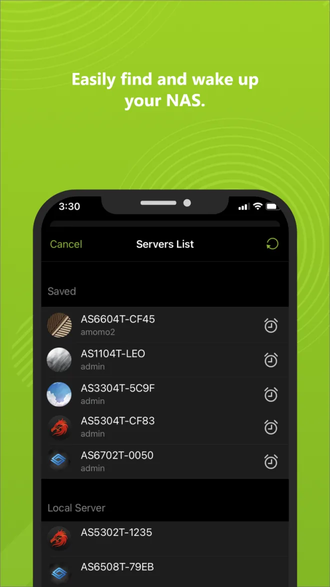 AiData — AiData : liste officielle des NAS enregistrés et disponibles sur le réseau.