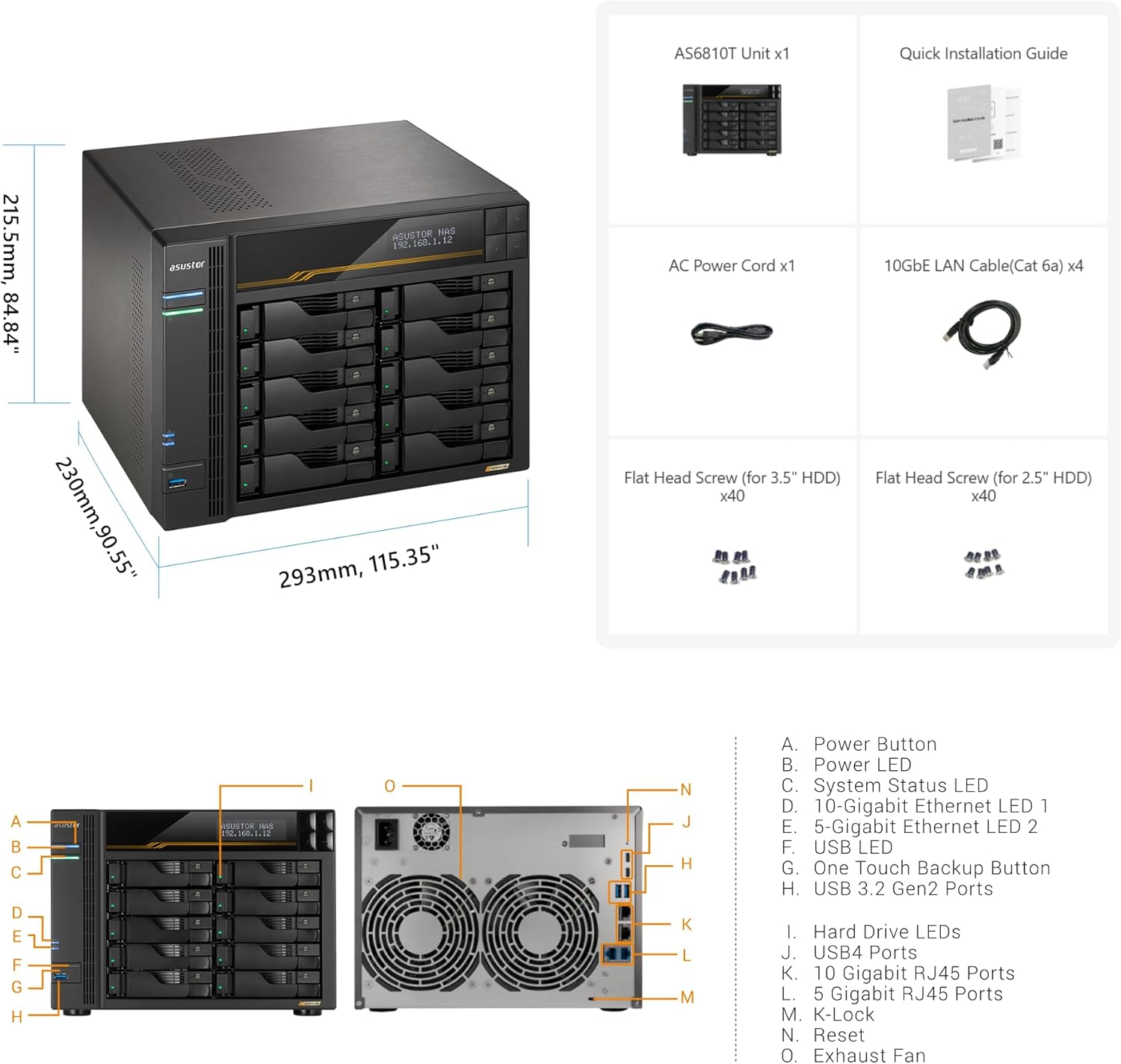 ASUSTOR LOCKERSTOR 10 Gen3 (AS6810T) - photo 3