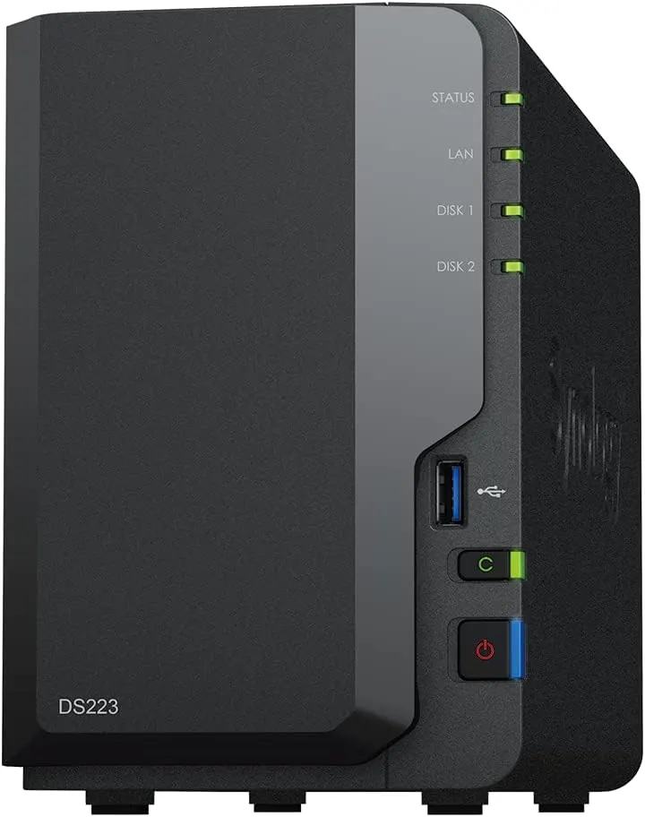 Synology DS223 - vue de côté