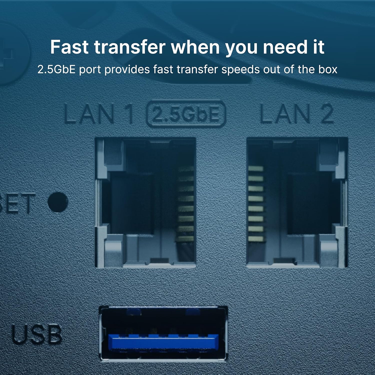 Synology DS225+ - ports et connectique
