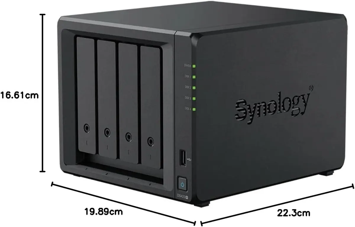 Synology DS423+ - vue de côté